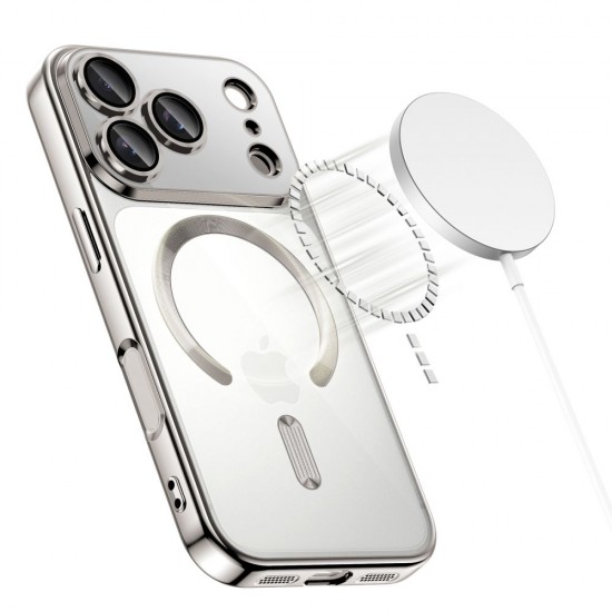Tech-Protect MagFlex MagSafe Case for iPhone 17 Pro Max - Clear Silver