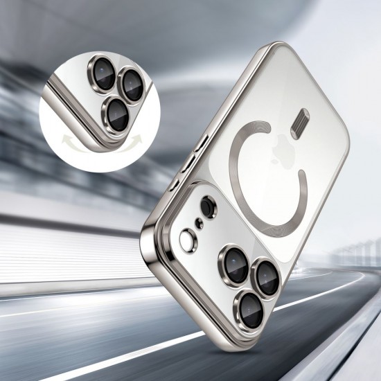 Tech-Protect MagFlex MagSafe Case for iPhone 17 Pro Max - Clear Silver