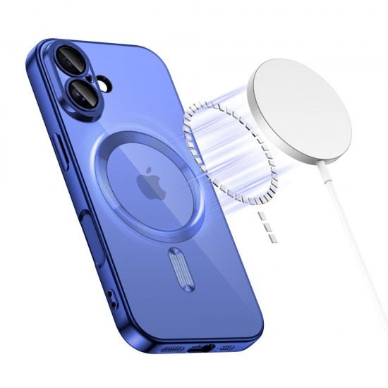 Tech-Protect MagFlex MagSafe Case for iPhone 17 - Clear Navy Blue