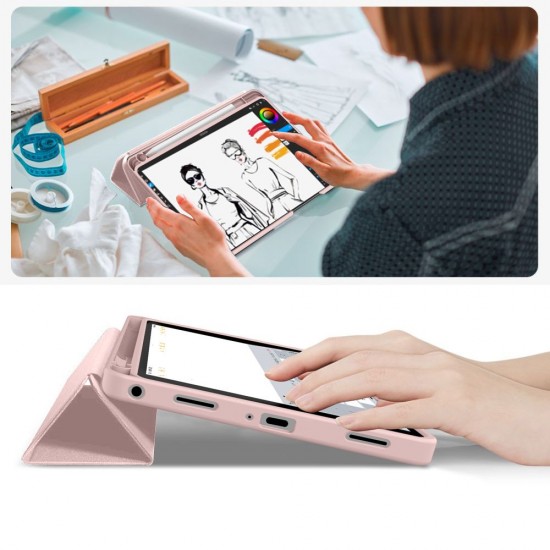 TechProtect SmartCase Pen for Samsung Galaxy Tab A9+ / A11+ Plus 11.0 X210 / X215 / X216 / X230 / X235 / X236 - Pink