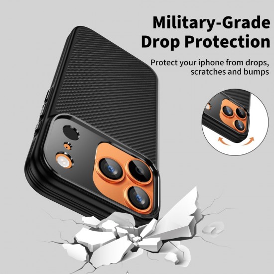 Tech-Protect Kevlar Aramid MagSafe case for iPhone 17 Pro Max - black