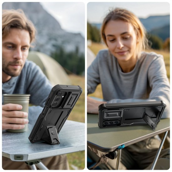 Tech-Protect Kevlar Cam+ Case for Samsung Galaxy A17 4G / 5G - Black