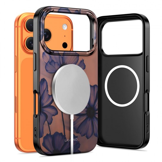 Tech-Protect Lamano MagSafe case for iPhone 17 Pro - brown-purple