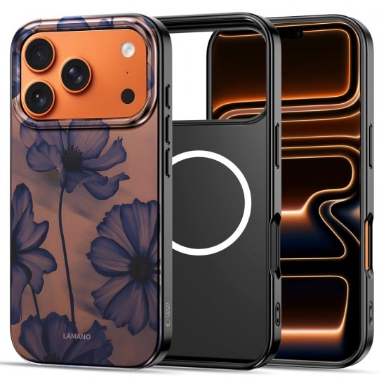 Tech-Protect Lamano MagSafe case for iPhone 17 Pro Max - brown-purple