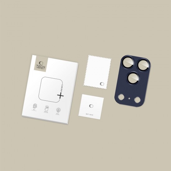 Tech-Protect Camfull Fit+ Camera Lens Glass for iPhone 17 Pro Max - Navy Blue