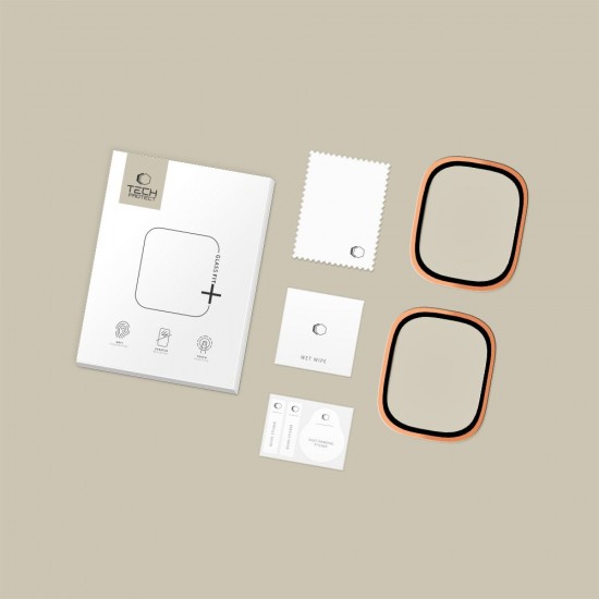 Tech-Protect 2-pack tempered glass for Apple Watch Ultra 49mm - orange