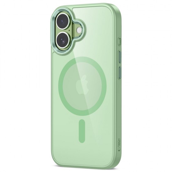 Tech-Protect MagMat MagSafe Case for iPhone 17 - Transparent Green