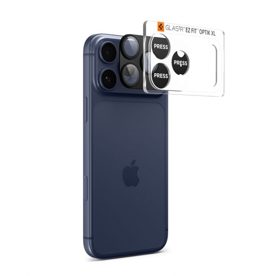 Spigen Optik Pro XL Camera Lens Glass for iPhone 17 Pro - Black