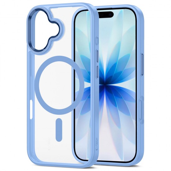 Tech-Protect MagMat MagSafe Case for iPhone 17 - Transparent Blue