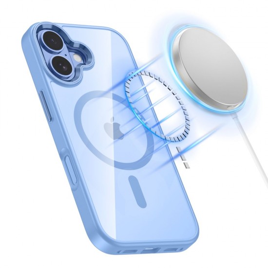 Tech-Protect MagMat MagSafe Case for iPhone 17 - Transparent Blue