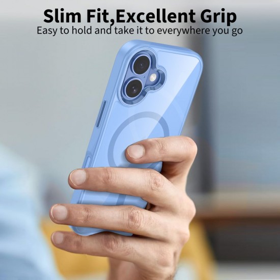 Tech-Protect MagMat MagSafe Case for iPhone 17 - Transparent Blue