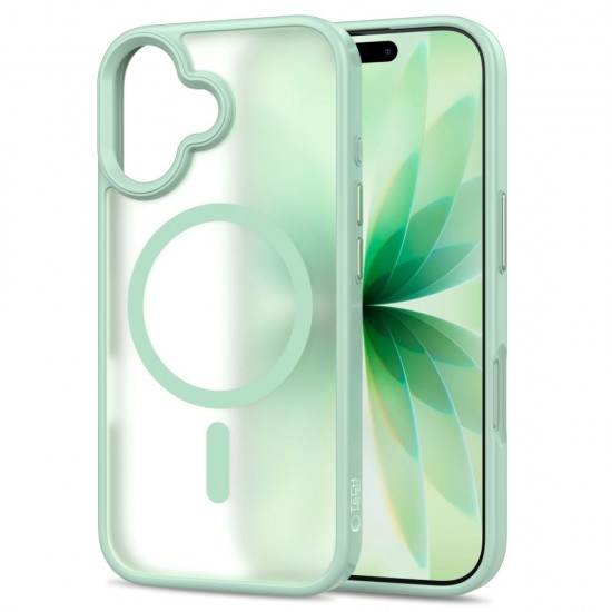 Tech-Protect MagMat MagSafe Case for iPhone 17 - Transparent Green