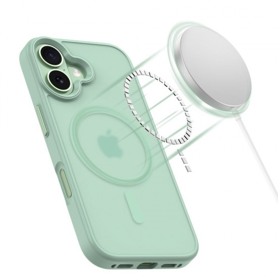 Tech-Protect MagMat MagSafe Case for iPhone 17 - Transparent Green