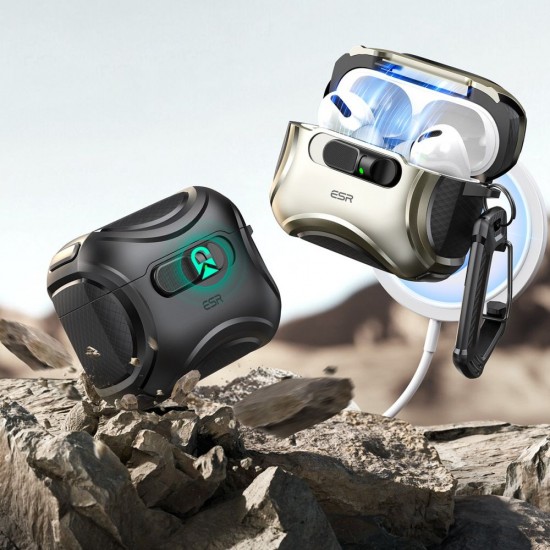 ESR Cyber ​​FlickLock MagSafe case for AirPods Pro 3 - silver