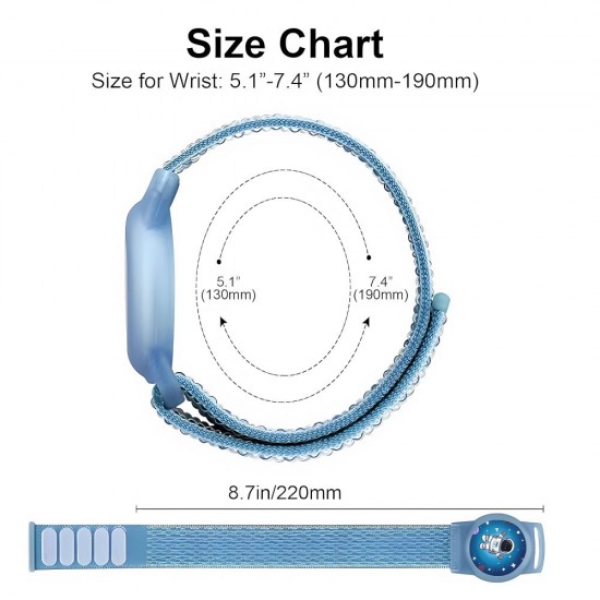 Tech-Protect Nylon Strap for Apple AirTag 1/2 - Blue