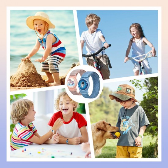 Tech-Protect Nylon Strap for Apple AirTag 1/2 - Blue