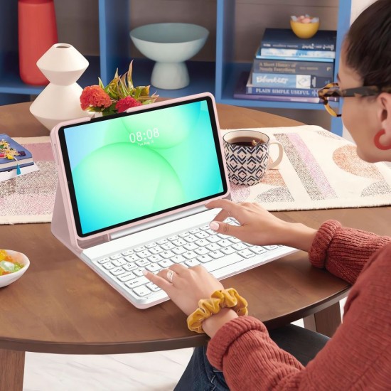 Tech-Protect SC Pen Case for Samsung Galaxy Tab A9 / A11 8.7 X110 / X115 / X133 / X135 - Pink