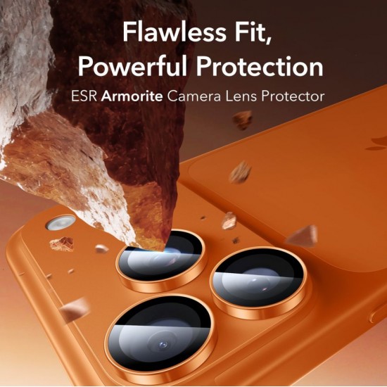 ESR Armorite Camera Lens Glass for iPhone 17 Pro / Max / 15 Pro / Max / 16 Pro / Max / 17 Pro / Max - Orange