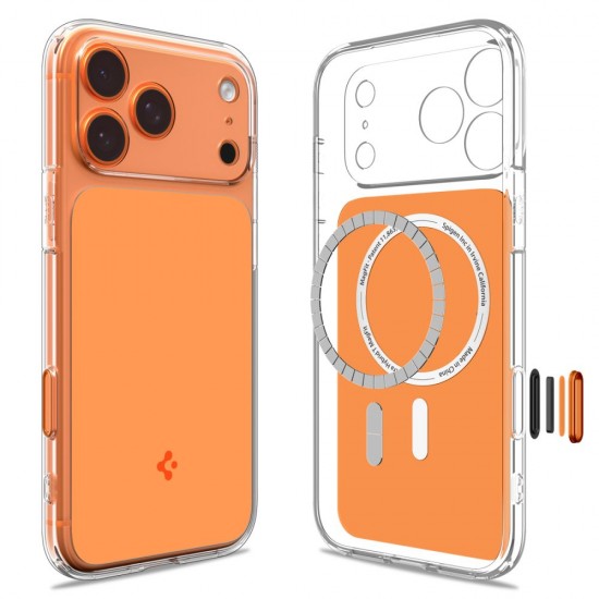Spigen Thin Fit MagSafe Case for iPhone 17 Pro Max - Clear Orange