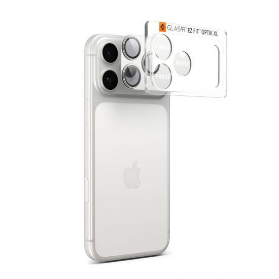 Spigen Optik Pro XL Camera Lens Glass for iPhone 17 Pro Max - Silver