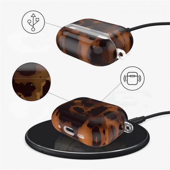 Tech-Protect Lamano case for AirPods Pro 3 - black and brown