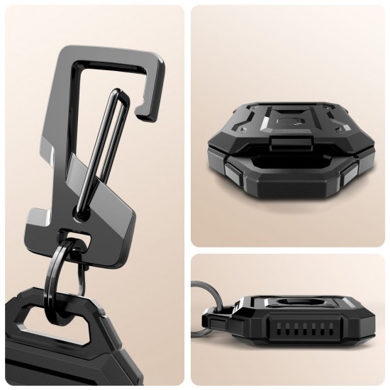 Tech-Protect Kevlar Pro Case for Apple AirTag 1/2 - Black