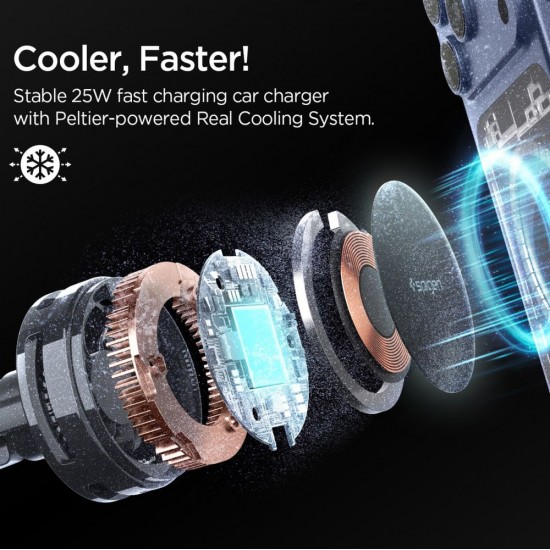 Spigen Essential EV25MFAQ Magnetic MagSafe Car Air Vent Mount - Black