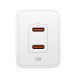 Spigen Essential EE472EU 2-port USC-C 47W wall charger - white