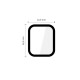 Tech-Protect Glass Flex+ 2-pack for Apple Watch 40mm - Black