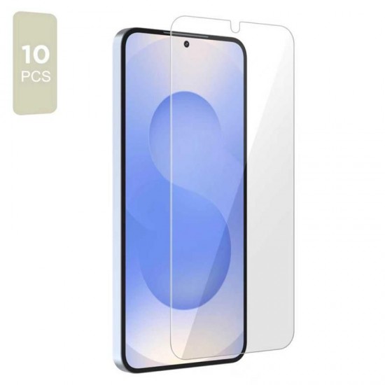 CLEAR Tech-Protect Tempered Glass Bundle 10-pack for Samsung Galaxy S24/S25