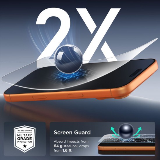 CLEAR Tech-Protect Tempered Glass Bundle 10-pack for Samsung Galaxy S24/S25