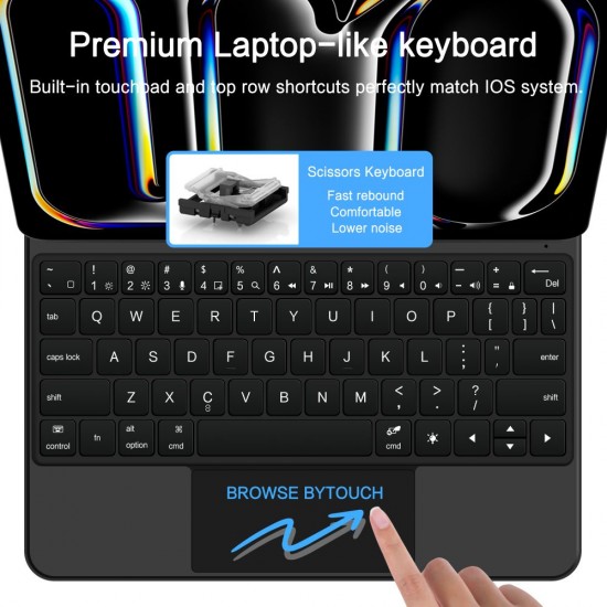 Tech-Protect SmartCase Magnetic for iPad Pro 11” 5/6 2024-2025 - Black