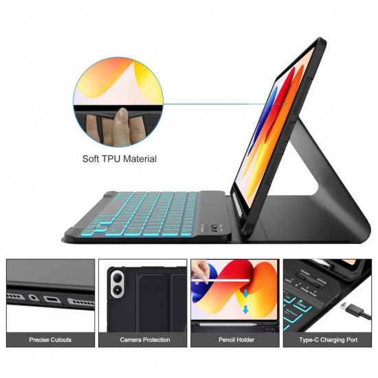 Tech-Protect SC Pen Case for Xiaomi Poco Pad M1 / Redmi Pad 2 Pro 12.1 - Black