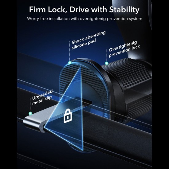 ESR OmniLock Qi2.2 Magnetic MagSafe Car Air Vent Mount - Black