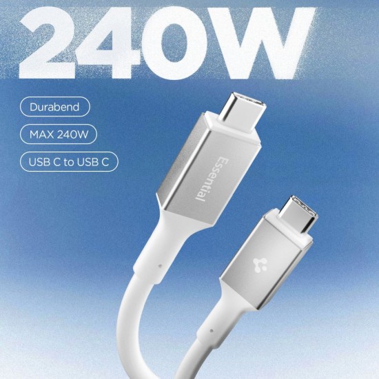 Spigen EB24012CC USB-C Cable 240W 120cm - White