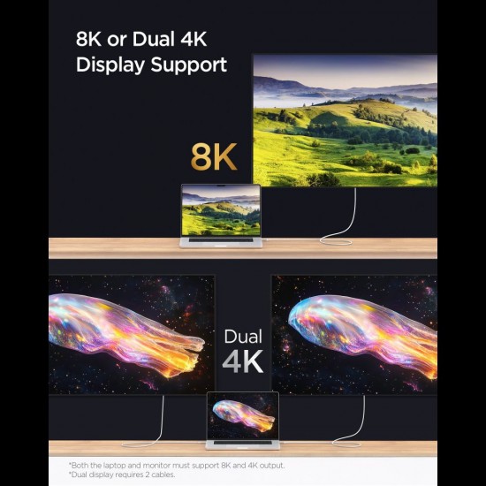 Spigen EB24012CC USB-C Cable 240W 120cm - White