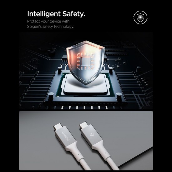 Spigen EB24012CC USB-C Cable 240W 120cm - White