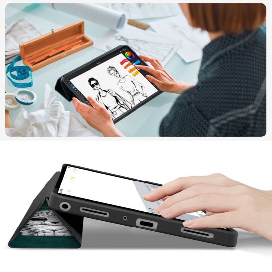 TechProtect SmartCase for Samsung Galaxy Tab A9+ / A11+ Plus 11.0 X210 / X215 / X216 / X230 / X235 / X236 - Green