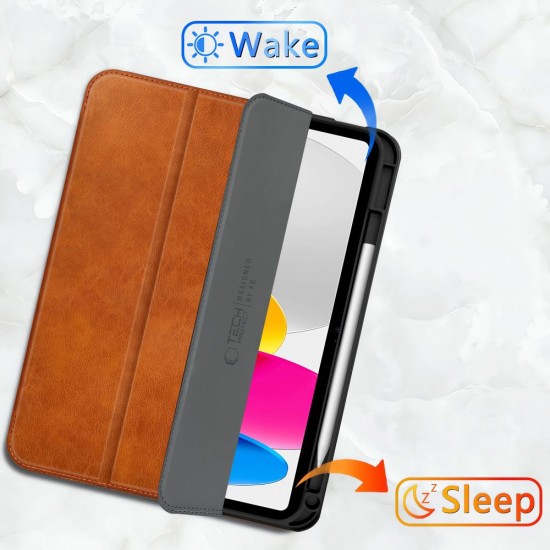 Tech-Protect Fleece Case for iPad 10.9” 10 / 2022 / 11” 11 / 2025 - Brown