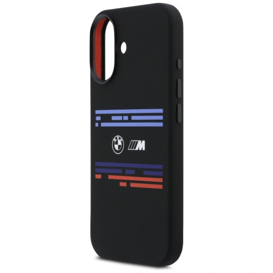 BMW M Silicon Horizontal Line MagSafe Case for iPhone 17 - Black