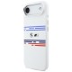 BMW M Silicon Horizontal Line MagSafe Case for iPhone Air - White