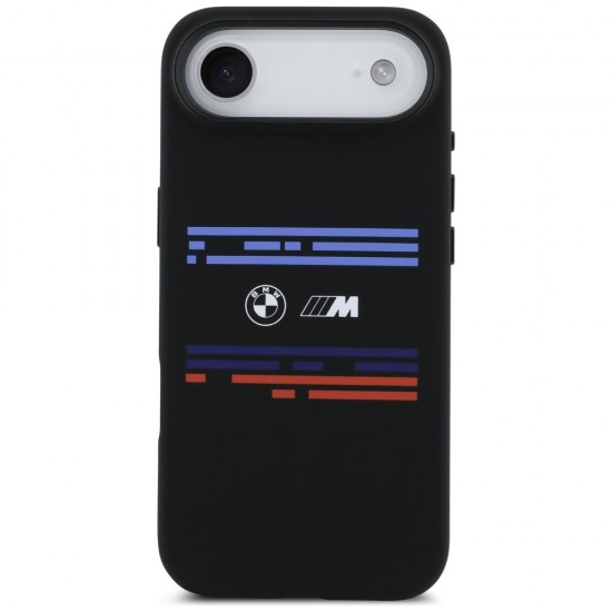 BMW M Silicon Horizontal Line MagSafe Case for iPhone Air - Black