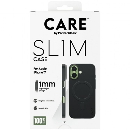 CARE by PanzerGlass SL1M MagSafe Case for iPhone 17 - Black