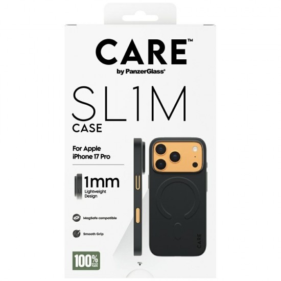 CARE by PanzerGlass SL1M MagSafe Case for iPhone 17 Pro - Black
