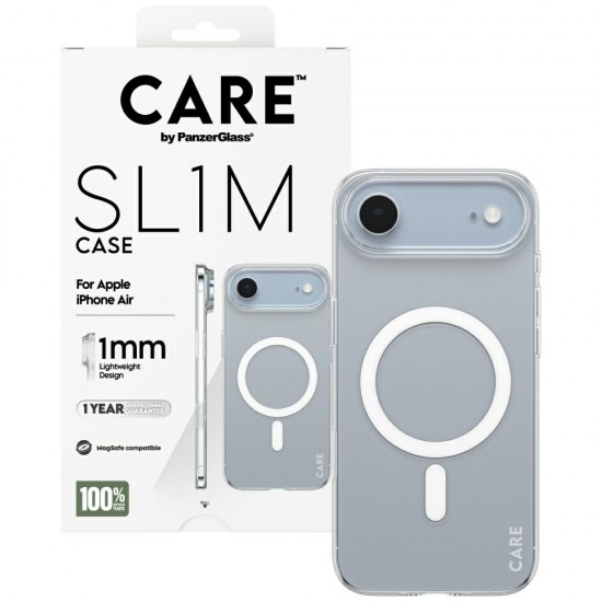 CARE by PanzerGlass SL1M MagSafe Case for iPhone Air - Transparent