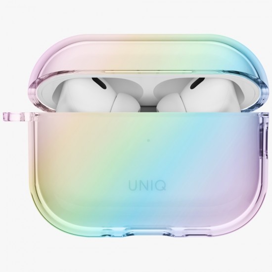 Uniq Iridescia Hang Case for AirPods Pro 3 - Transparent Multicolor