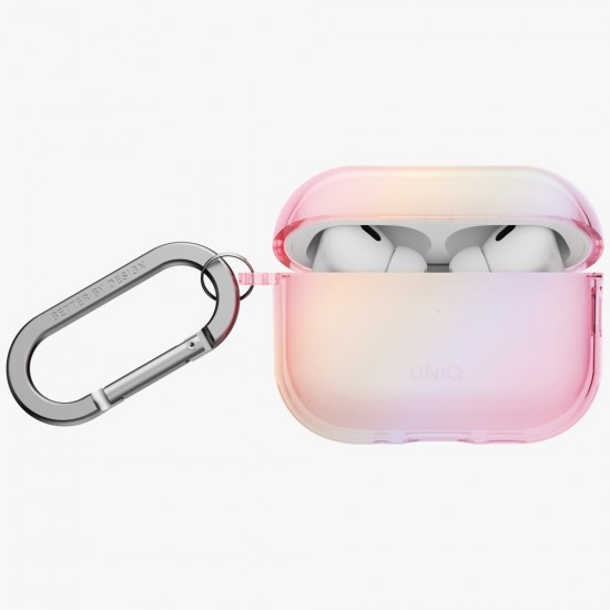 Uniq Iridescia Hang Case for AirPods Pro 3 - Transparent Pink