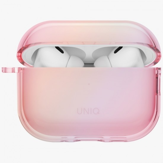 Uniq Iridescia Hang Case for AirPods Pro 3 - Transparent Pink