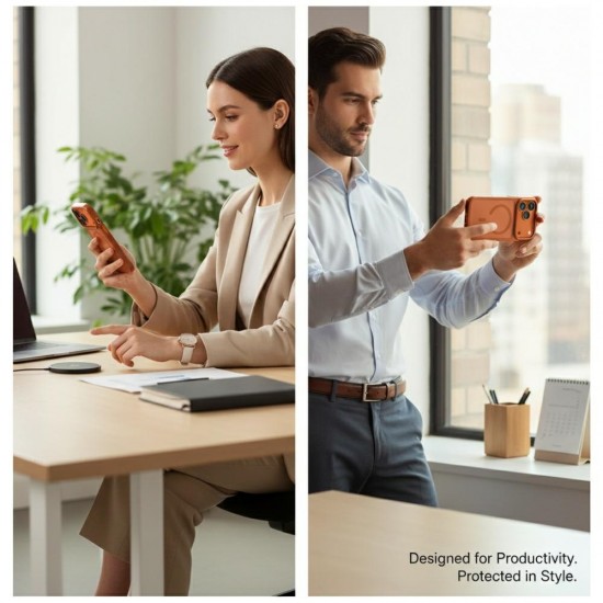 Uniq Veren iPhone 17 Pro Magclick Charging Case - Orange