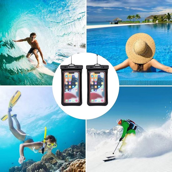 Wozinsky WWE-01 waterproof case with PVC armband - black